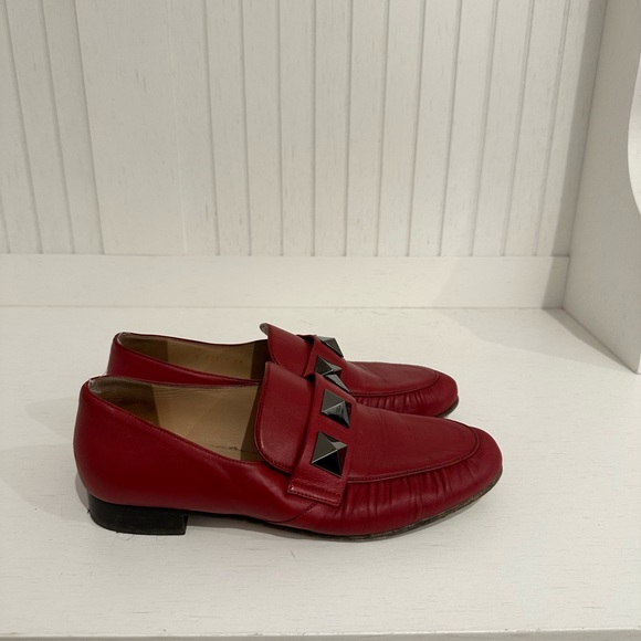 Valentino Garavani red ruby loafers